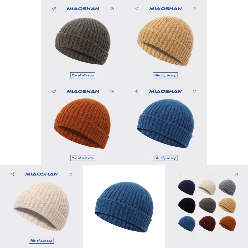 Warm Cotton Knit Beanie For Men And Women Trendy Solid Colors For Winter
