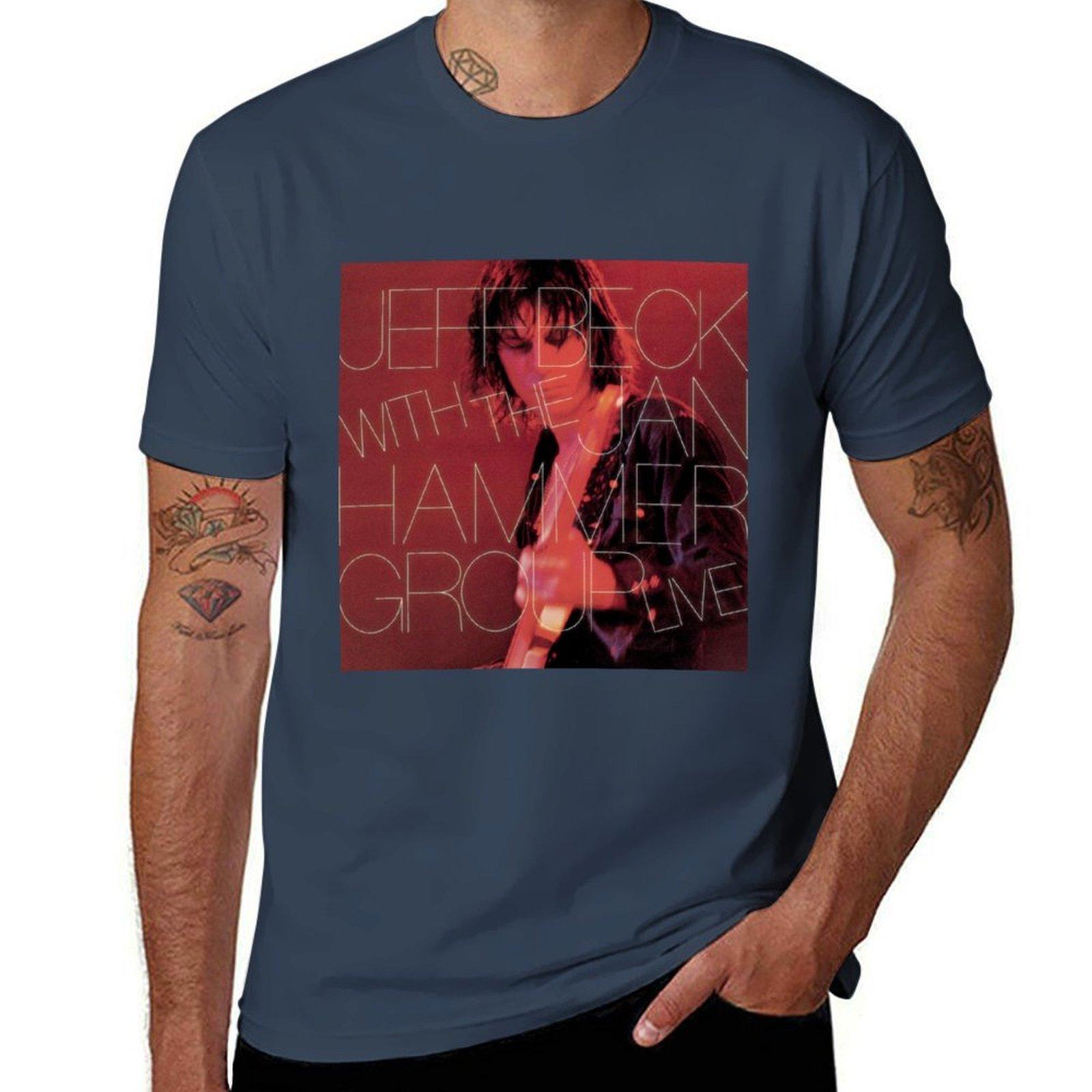 Jeff beck with the jan hammer group live TShirt Soft Cotton Print TShirt S