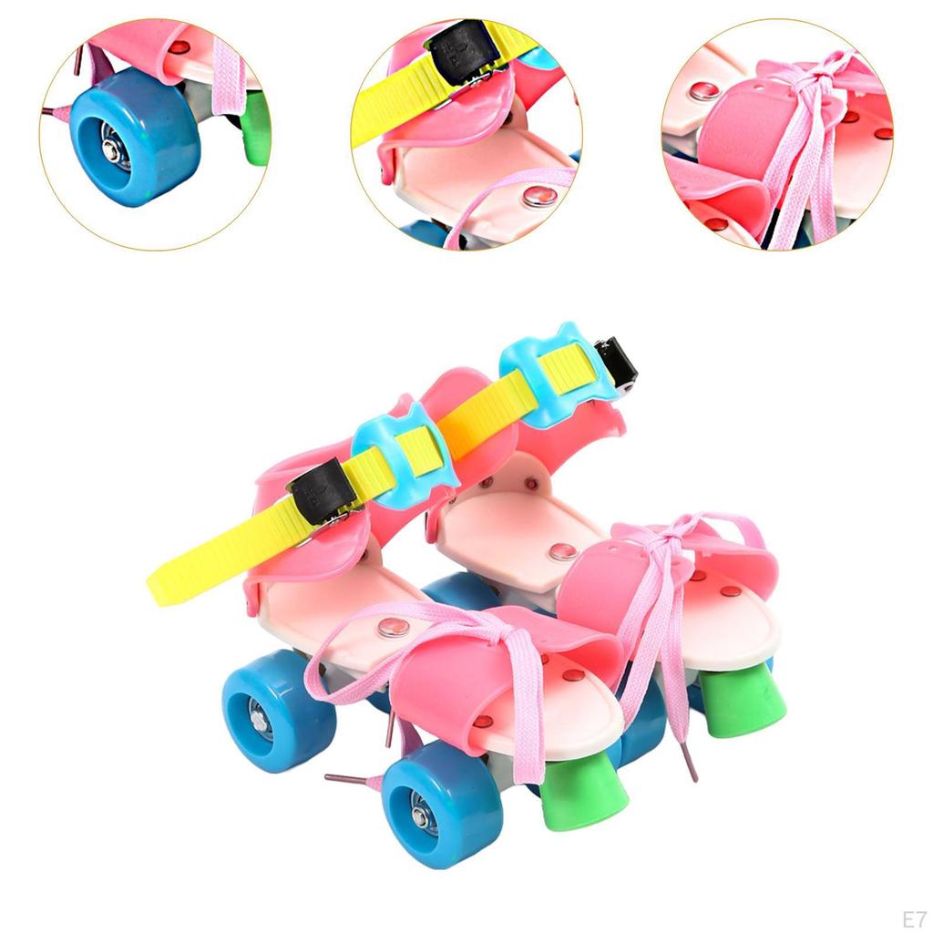 Dětské kolečkové brusle, dvouradové, lehké a pohodlné, čtyřkolečkové chrániče pro děti,