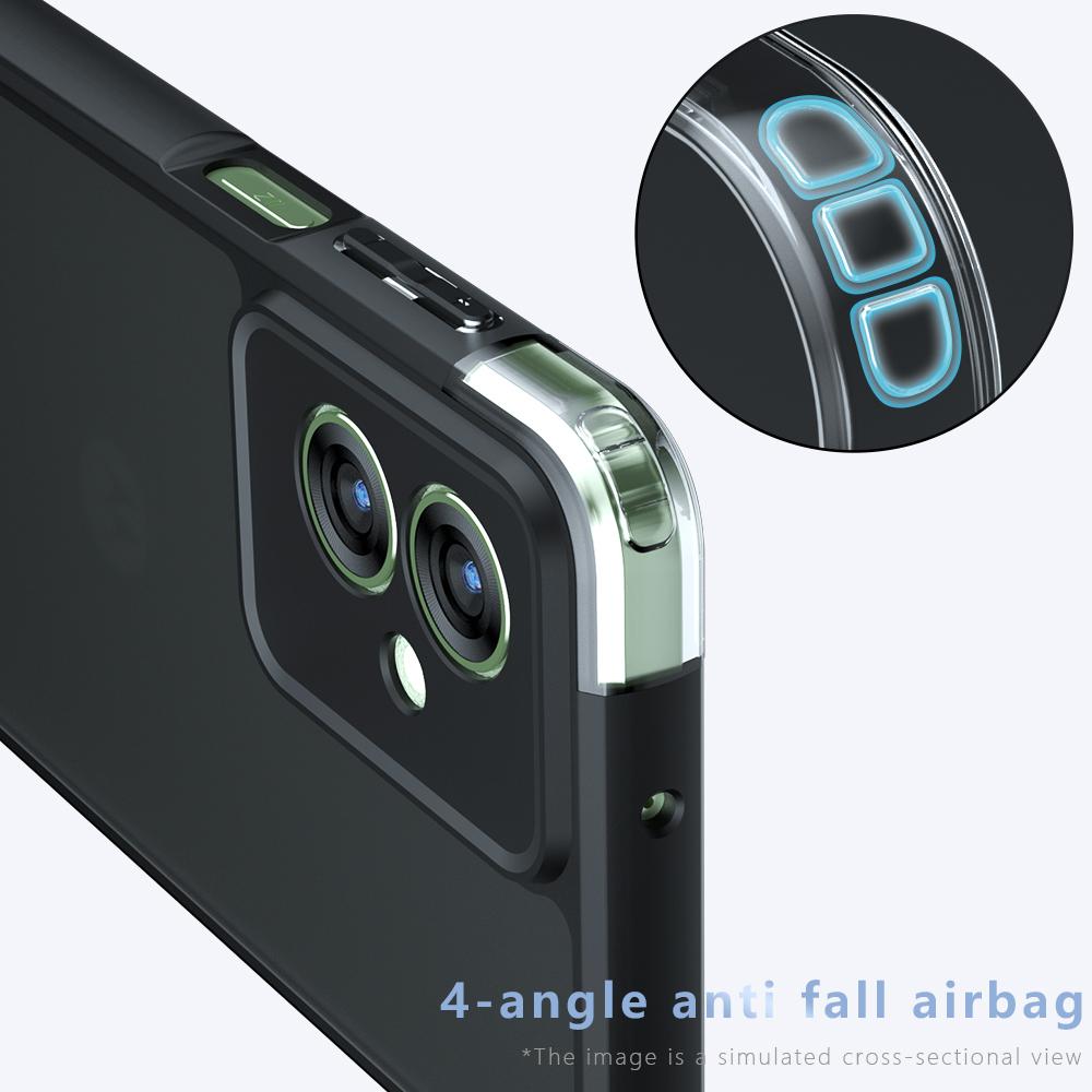 

For Motorola Moto G55 5G Case TPU+PC Shockproof Clear Phone Cover Style A
