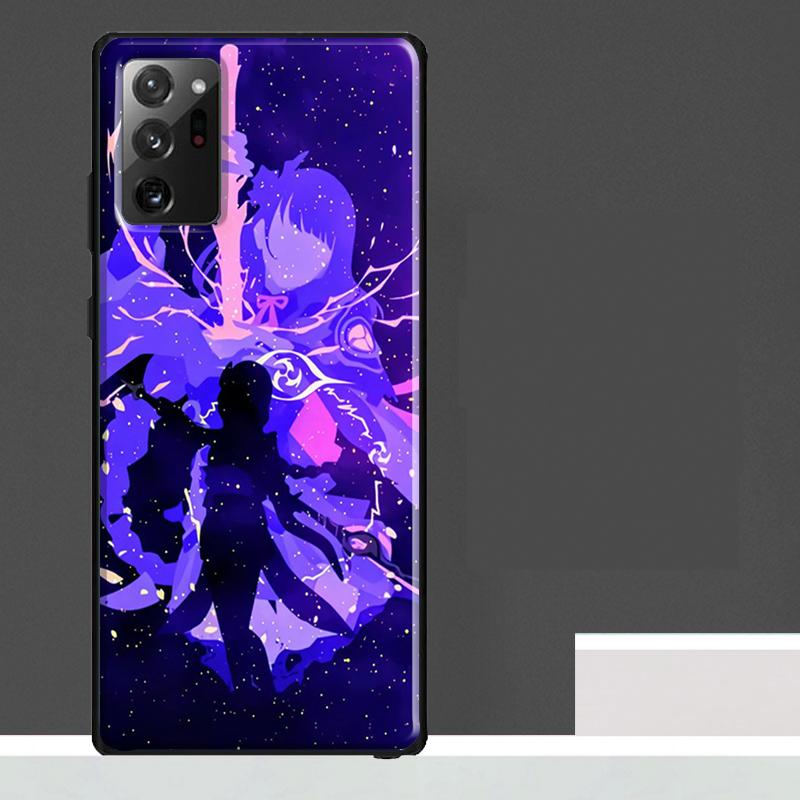 Genshin Impact Raiden Shogun Case For Samsung Galaxy S25 S24 S23 Ultra S9 S10 S20 S21 S22 Plus S23 FE S25 FE Phone Cover