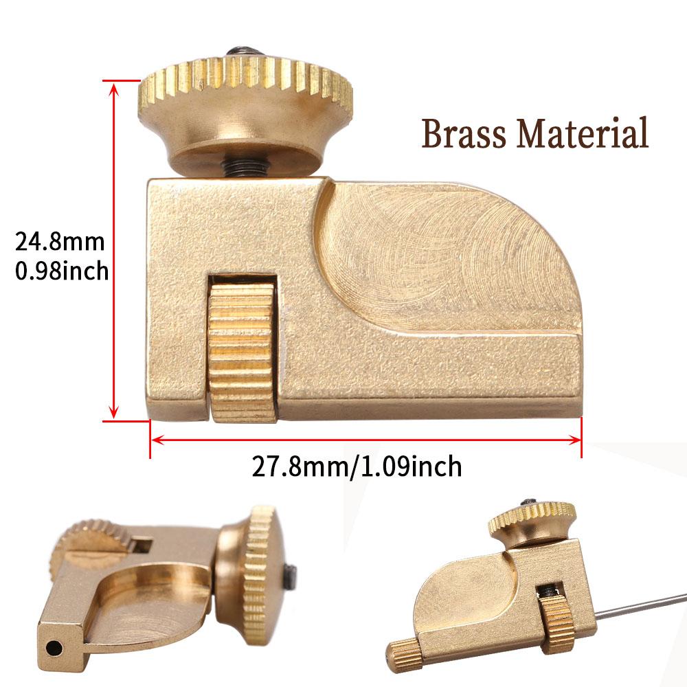 1Set Tube Fly Tying Tool Kit Brass & Stainless Steel Adapter with 3 Sizes Needles for Tube Flies Fits Fly Fishing Vise Jaws