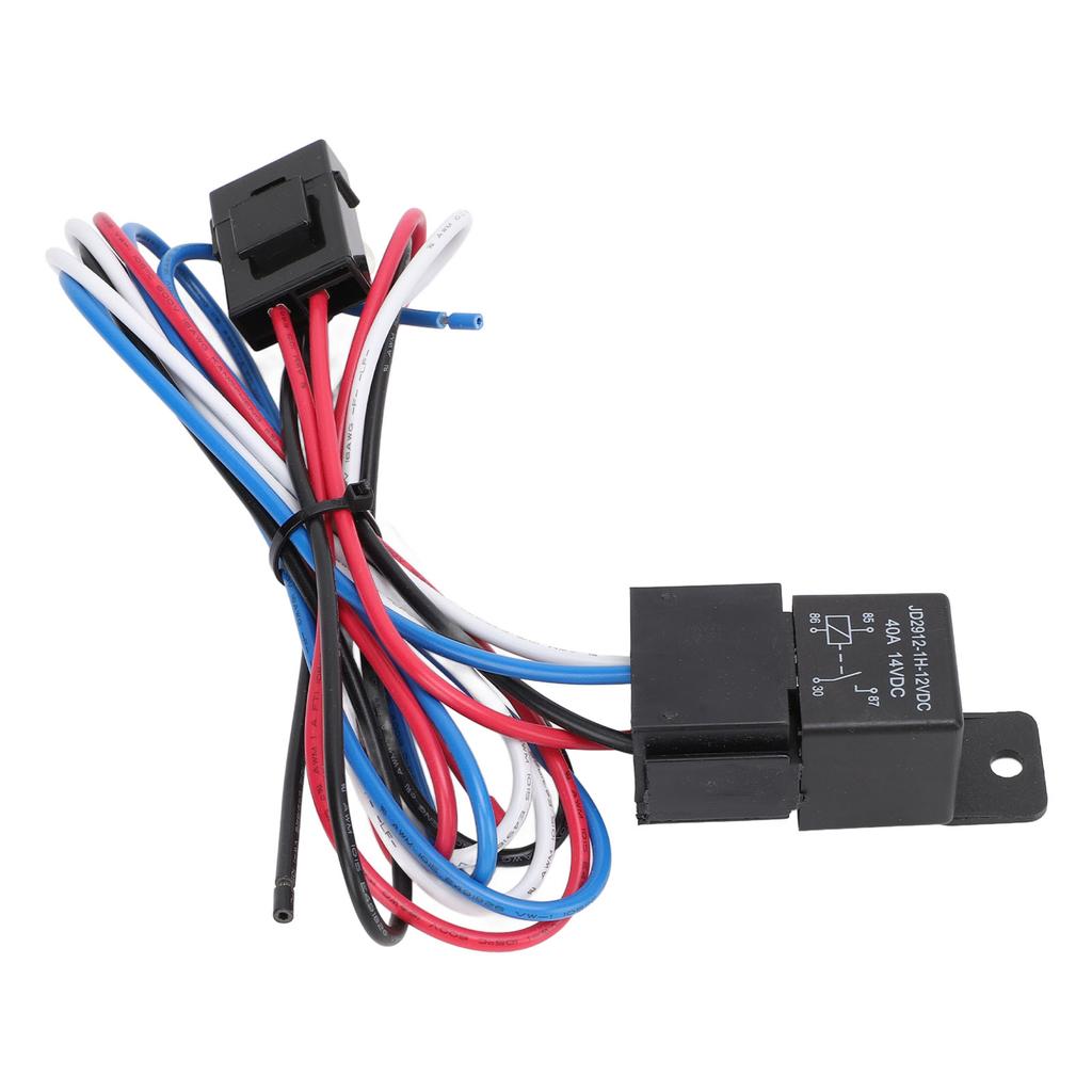 Electric Cooling Fan Thermostat Kit 175 To 185 Fahrenheit 40A NPT 3 8in Thread Electric Fan Wiring Relay Kit for