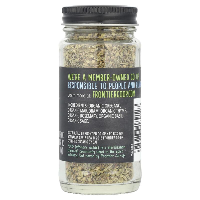 Organic Italian Seasoning with Mediterranean Oregano, 0.64 Oz (18 G)