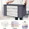 High Quality3pcs Large Capacity Foldable Fabric Storage Boxes with Flip-Top Lid & Handles, Durable Non-Woven Collapsible Organizer Bins for Closet,
