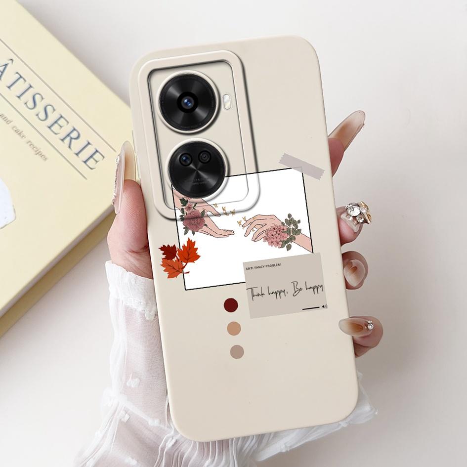 Nova 12 SE Hülle Für Huawei Nova 12 SE Cover 2024 Mode Bemalt Flüssigsilikon Anti-Fall Schutz Stoßfänger Für Nova 12SE Funda