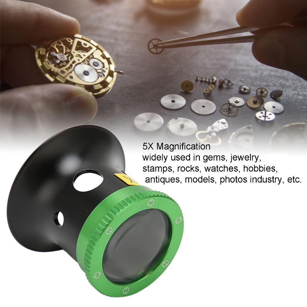 5X/10X/15X/20X Magnification Eye Loupe High Hardness Jewelers Loupe  Gems Inspection