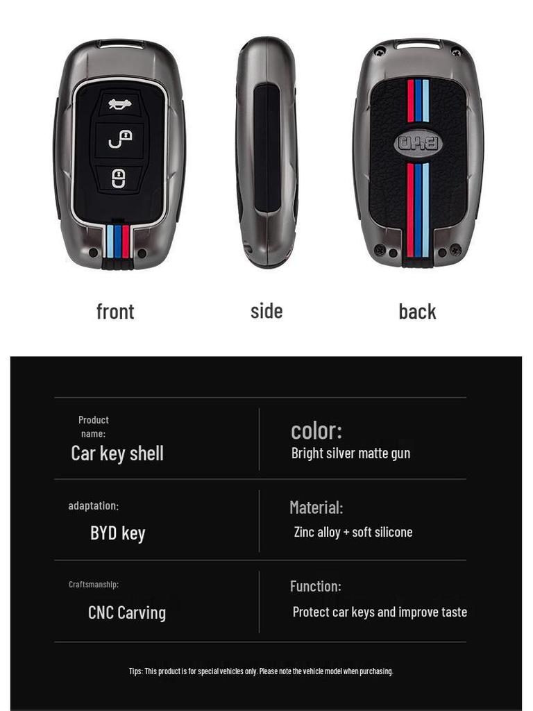 Creative Metal Key Case for BYD Song, Tang Max, Old G5, Surui, E5, Sirui, G6, Qin Models