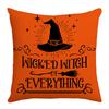 New Halloween Series Pillows Ghost Witch Linen Material Halloween Sofa Bedroom Decoration