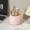 Storage Box Rotation Design Organizer with Compartmentalized Ordered Storage Holder for Office Dormitory Bathroom