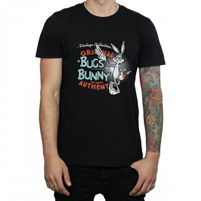 Camiseta masculina de algodão vintage Bugs Bunny