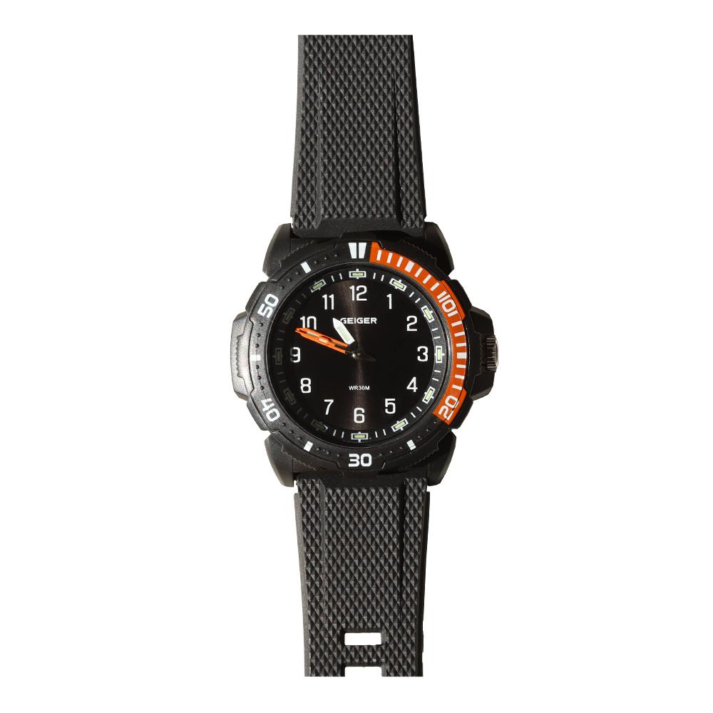 Gaigeo Ge3001Bkbk Men'S Luminous 3-Hand Sports Watch