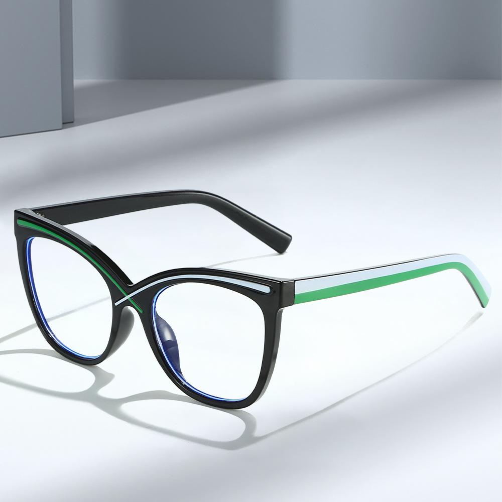 Fashion Cat Eye Women Glasses Frame Plastic Blue Light Blocking Spectacle Eyeglass Frame Female Unisex Computer Eyewear
