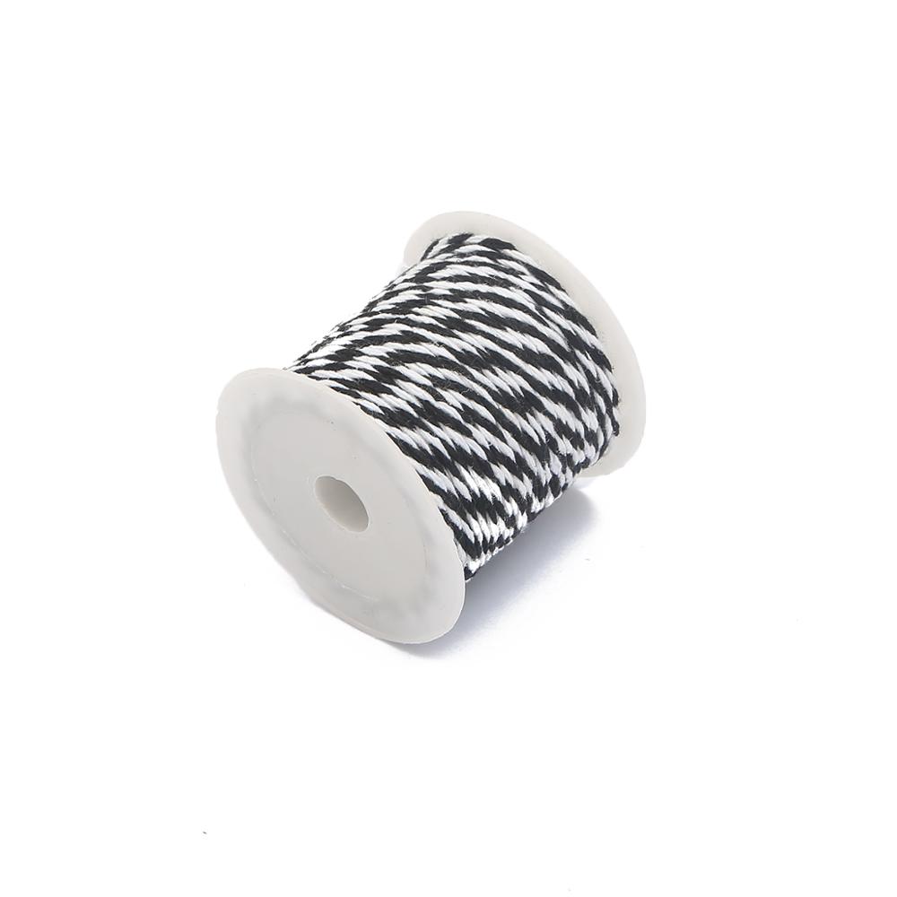 10Meters/roll 1.5mm Cotton Baker Twine Rope Cord Wedding Decoration Christmas Gift Packaging Rustic Handmade Crafts
