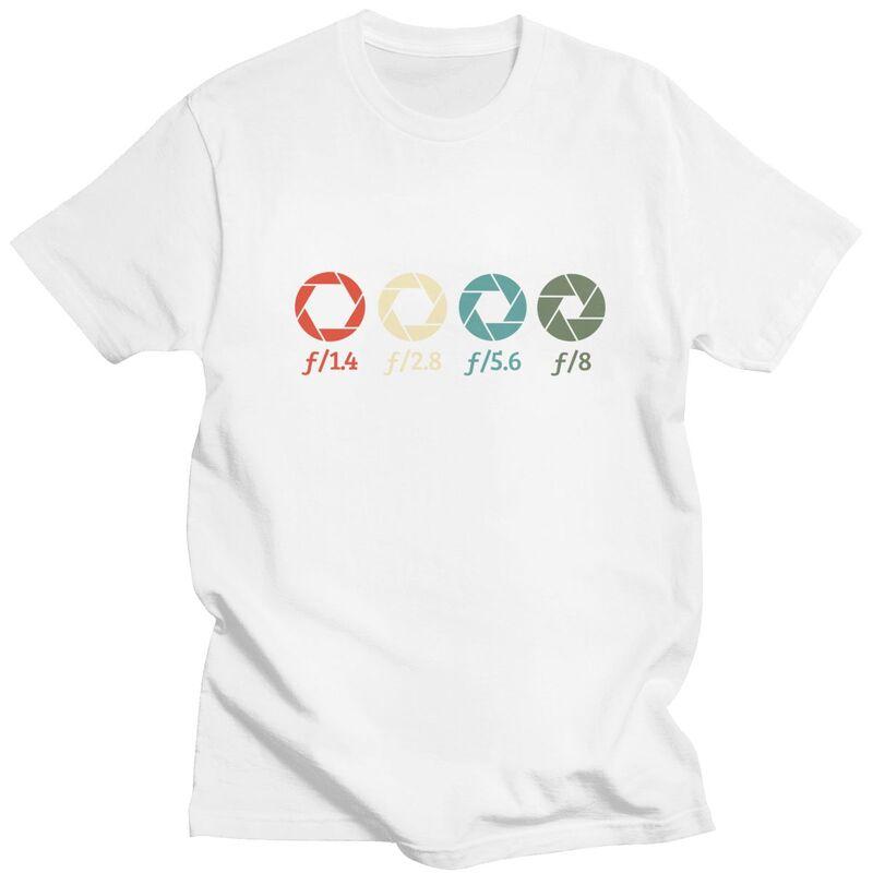 Individuelles Fotografen What The F T-Shirt für Herren 100% Baumwolle T-Shirt Freizeit-T-Shirt Kurzarm-T-Shirt Locker geschnitten Kleidung Geschenk