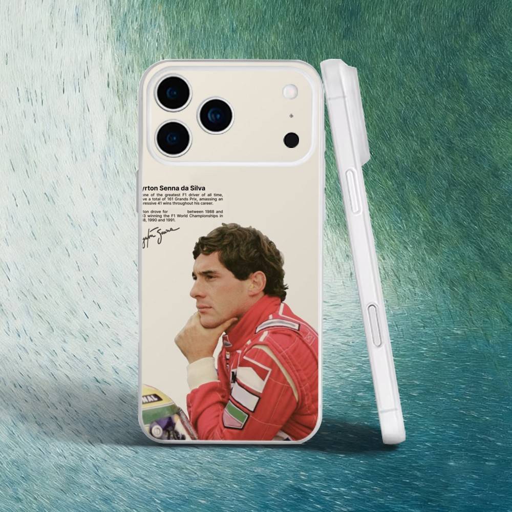 A-Ayrton Senna F1 Racing Phone Case For iPhone 17,16,15,14,13,12,X,XS,Pro,Max,Plus,E,Air,Mini with Magsafe Magnetic Liquid TPU