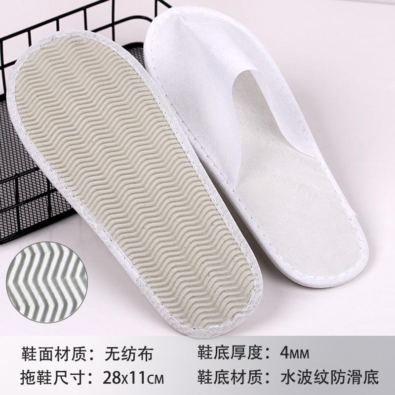 Hotel B & B Beauty Salon Disposable Slippers Raised Cloth Coral Fleece Thickened Non-slip Bottom Disposable Slippers