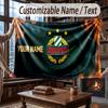 Custom Name Flannel Throw Blanket Rapid Wien FC Pattern Warm Home Decoration