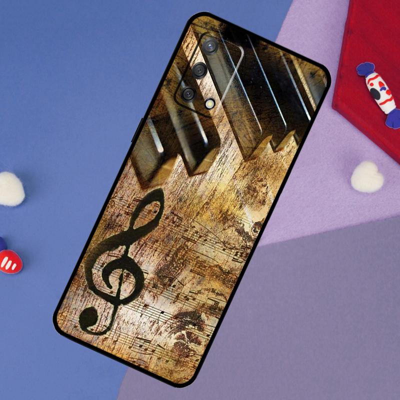 Musical Music Note Case For Oppo A6 Pro A5 A18 A38 A58 A78 A98 A54 A74 A94 A17 A57 A80 A60 A40 A96 A76 A16 A15