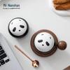 Mr. Nanshan Panda Ceramic Tea Infuser Couple Mug Set