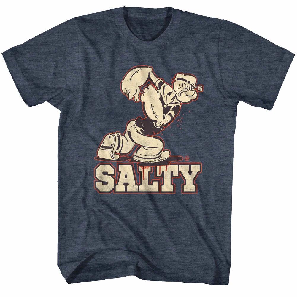 Popeye the Sailorman Salty Men s T Shirt Vintage Tattoos Cartoon Icon 3XL