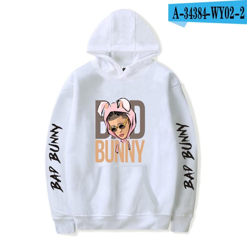 Unisex Hooded Sweatshirt Bad Bunny Inspired Casual Fall Pullover With Letter Print
