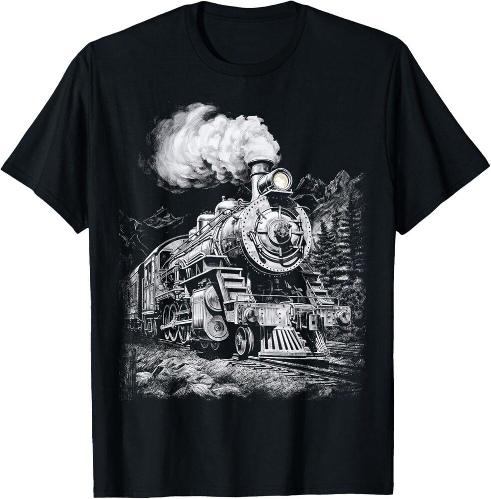 

Steam Engine Train Steam Train Locomotive vintage Train Gift Unisex T-Shirt XL
