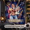 Personalisierte Wandtapisserie, Benson Boone Individuell Bedruckter Name, Stoff-Wandkunst für Innenraum-Hintergrund