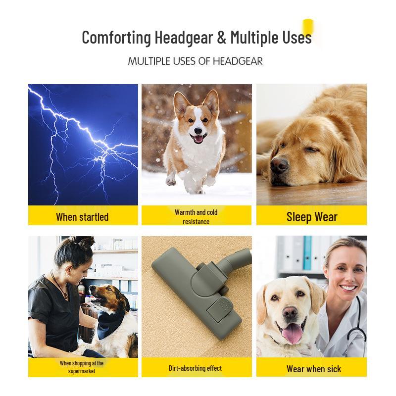 Cross-border Dog Calming Headband: Anti-anxiety Ear Muffs & Headscarf To Soothe Pets.