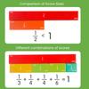 Magnetic Fraction Tiles Circles Book with Pen Percentage Decimal Fraction Learning Elementary Students Teaching Aid Educational Fraction Puzzle