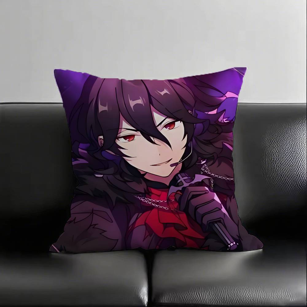 1pc Anime Ensemble Stars Knights Sakuma Rei Pillow Case Fashion Square Pillowcase Bedroom Sofa Room Ins Decoration Leisure
