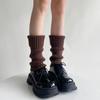 Socks cover women's y2k wear leg cover women's pile socks jk spice girl boot cover knitted medium tube calf socks spring and autumn