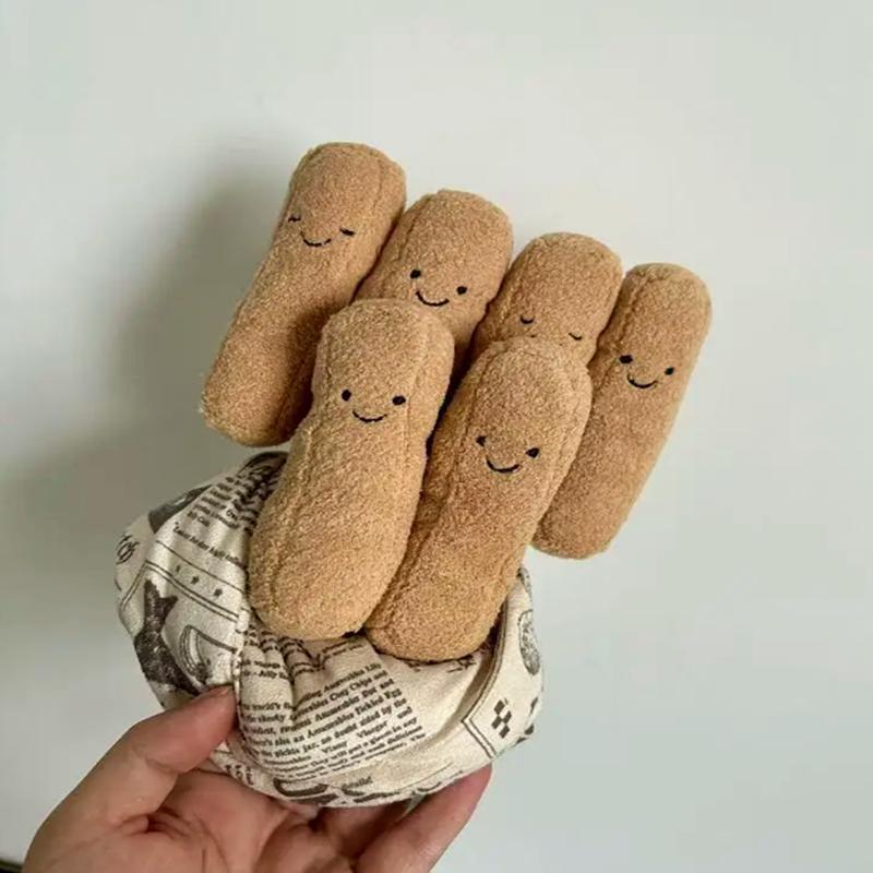 Nieuwe verpakte frietjes figuur simulatie gevuld pluche speelgoed cartoon anime schattig kinder verjaardagscadeau leuke pop