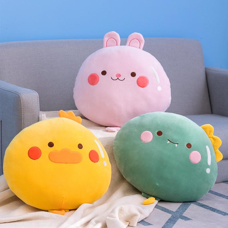 Cute Cartoon Big Head Pillow Sago Bubble Animal Nap Pillow Soft and Cute Ball Girl Sleeping Pillow Plush Toy