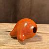 Karin Wood Carved Lucky Orange Fish: Decorative Wishful Ornament for Relaxation and Prosperity