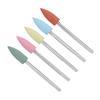 5PCS Silicone Rubber Pedicure Drill Bits Electric Grinding Head Manicure Drill Bits  Pedicure Use