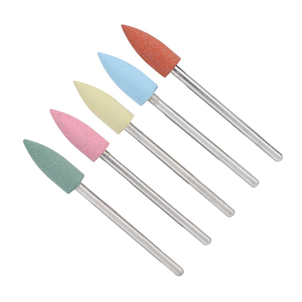 5PCS Silicone Rubber Pedicure Drill Bits Electric Grinding Head Manicure Drill Bits Pedicure Use