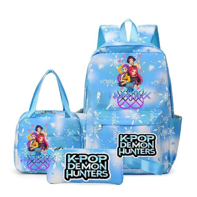 3-teiliges Schulrucksack-Set für Schüler Große Kapazität Oxford-Stoff Schultasche mit Schultergurt und Federmäppchen