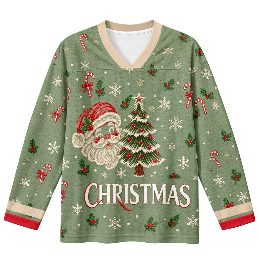 Women's Fashion Casual V-Neck Long Sleeve Printed Top
