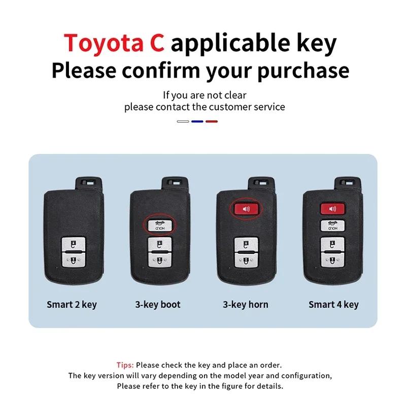 2 3 4 Buttons Car Key Case Cover For Toyota Camry Corolla RAV4 Highlander Avalon 2015 - 2017 Control Protector Shell Holder