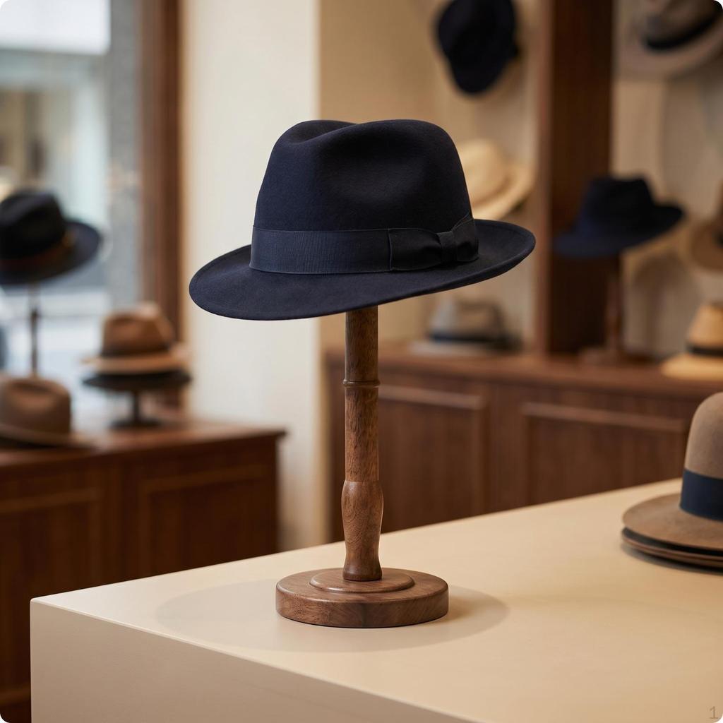 Hat Display Stand Tabletop with HeadShaped Top Freestanding Holder for Retailers,