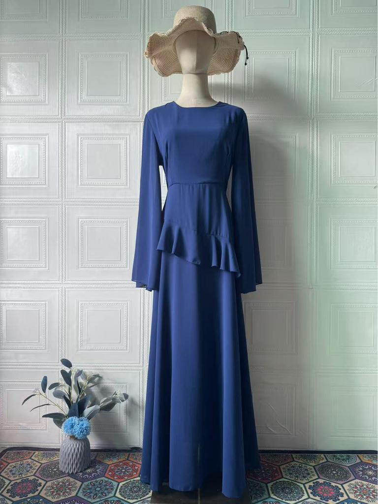 Elegant 2025 Autumn Long Sleeve Slim Fit Waist-cinching Dress for Women