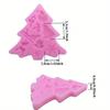 Acuan Menghias Kek, Reka Bentuk Pokok Krismas dan Santa Claus, Acuan Silikon, untuk Hiasan Fondant, Aksesori Pembakar DIY, 1PCS