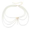 Ingemark Luxury Imitation Pearl Waist Belly Belt Chain for Women Summer Bikinis 2026 Hip Hop Jeans Dress Waistband Body Jewelry