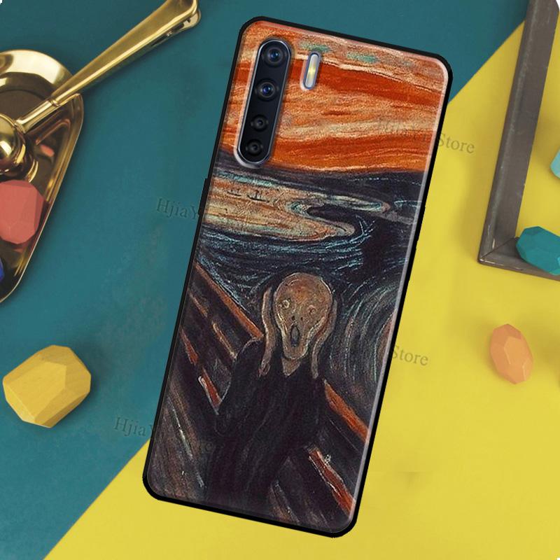 Iconic Painting Famous Art Case For OPPO A96 A76 A16 A94 A74 A54 A77 A17 A16 A52 A72 A91 A93 A5 A9 A31 A53 A57s Cover