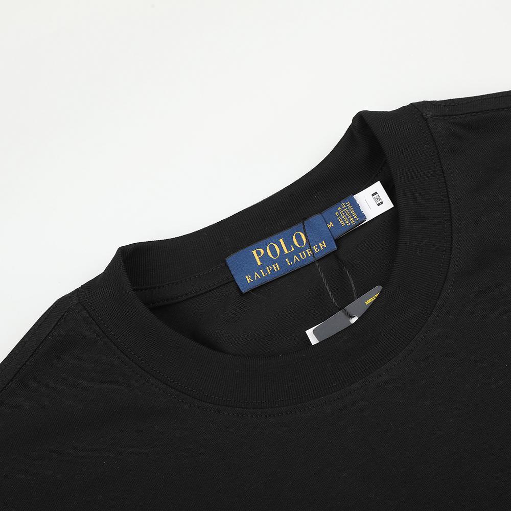 Ralph Lauren Summer Men's and Women's 100% Cotton Polo Bear T-Shirt Embroidered Logo Casual Short Sleeve Tee