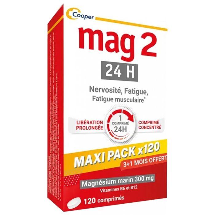 Complément alimentaire - MAG - MAG 2-24H - 120 comprimés - Anti-nervosité - Anti-fatigue