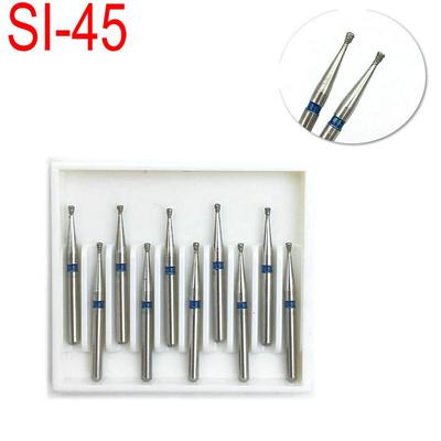 10db/tétel Dental Diamond FG nagy sebességű fogpolírozó 1,6 mm-es fogászati ​​anyagok SI-45