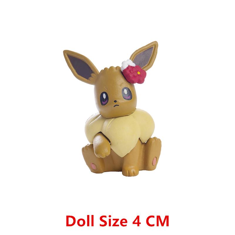 Toys Model Pokemon Anime Figure Pikachu Eevee Charizard Mewtwo Cartoons Figure Collection Pocket Monster Action Birthday Gi Kids