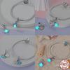 Shining Luminous Firefly Charms Copper Bulb Octopus Jellyfish Bee Fit Dangle Original Bracelets Glow Beads Women Diy Jewelry